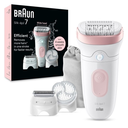 ΑΠΟΤΡΙΧΩΤΙΚΗ ΜΗΧΑΝΗ BRAUN SILK-EPIL SE7-060 ΕΠΑΝΑΦΟΡΤΙΖΟΜΕΝΗ 2ΤΑΧΥΤΗΤΕΣ 5ΕΞΑΡΤΗΜΑΤΑ